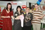 Biscuit Cat's Vorozheya - фото с судьей выставки. Международная выставка кошек 